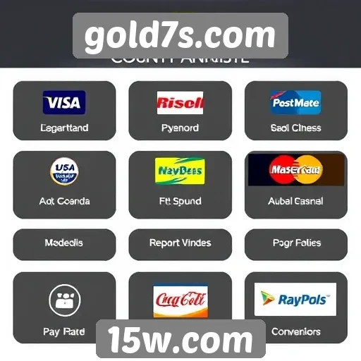 Métodos de pagamento disponíveis no gold7s.com